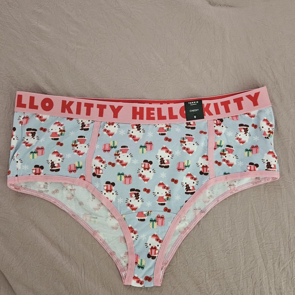 Hello Kitty Kids Festive Print Bottoms - Pink and Light Blue